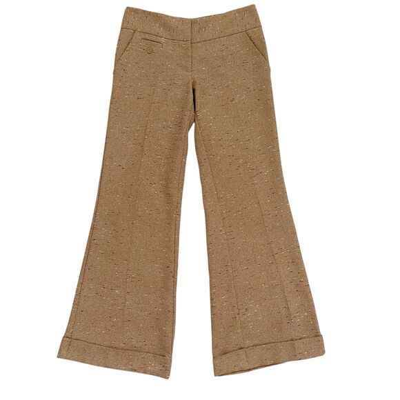 Stoosh Womans Speckled Pants Sz S-M Brown Fall Autumn Trousers Office Work Y2K - Picture 2 of 11